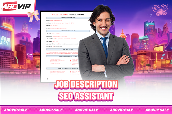 Job description seo assistant
